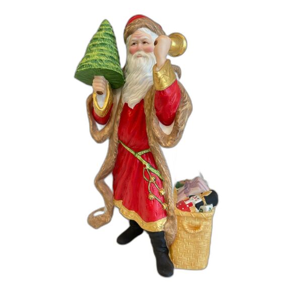 Vintage 1991 Lenox Porcelain International Santa Collection Kris Kringle EUC 9" - Picture 2 of 13